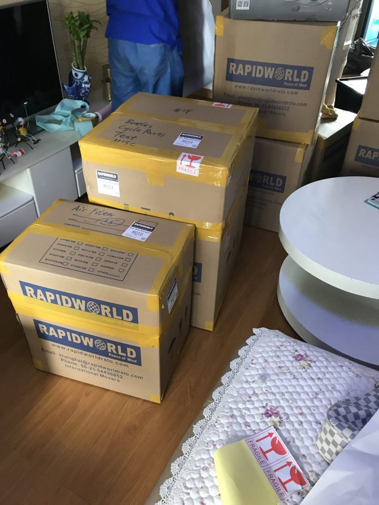 International Moving from Shanghai to Hyderabad, India /Mr. Ankur B. - 20171009042001236
